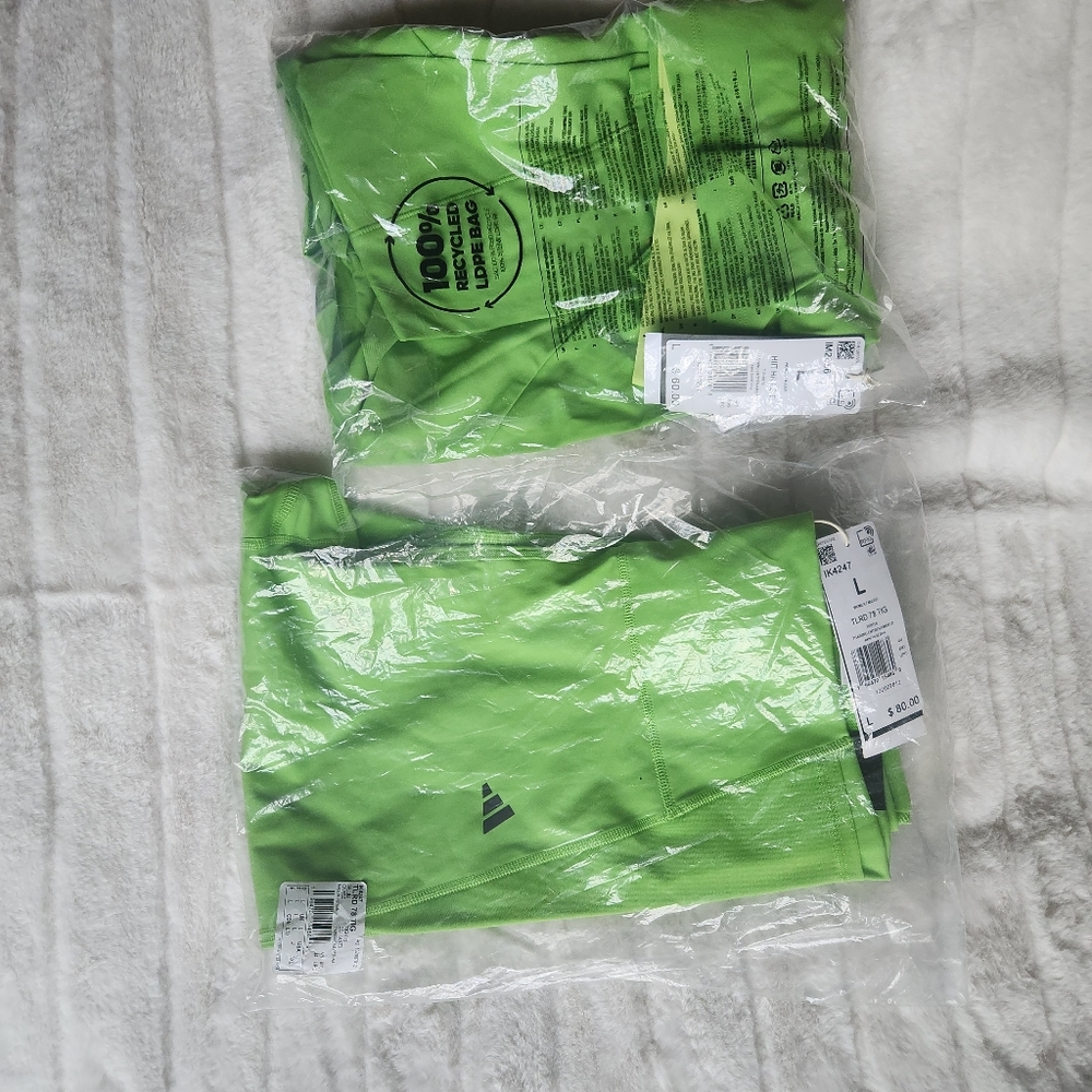 Adidas Set Hiit Heat Top +Performance Training Tailored Hiit 7/8 Leggings bnwt - Picture 11 of 13